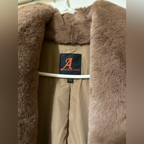 ADRIENNE LANDAU FAUX FUR COAT - Picture 3 of 7
